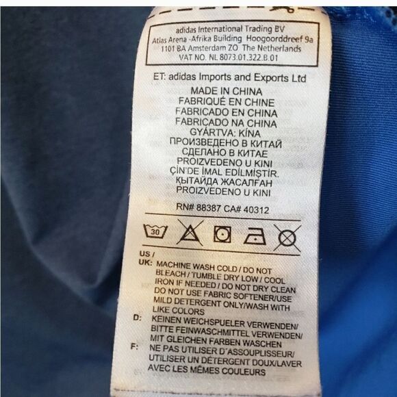 ADIDAS Moisture Wicking Striped Polo Shirt Golf Casual Medium - Picture 4 of 6